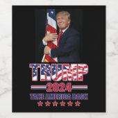 トランプ2024 – アメリカを取り戻す ワインラベル (シングルラベル)