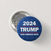 トランプ2024 アメリカを取り戻せボタン 缶バッジ (正面&裏面)