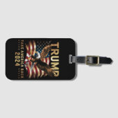 トランプ2024 アメリカを取り戻せ アメリカ国旗 トランプ2 ラゲッジタグ (正面横)