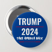 トランプ2024 アメリカを取り戻せ キャンペーンボタン 缶バッジ (正面&裏面)