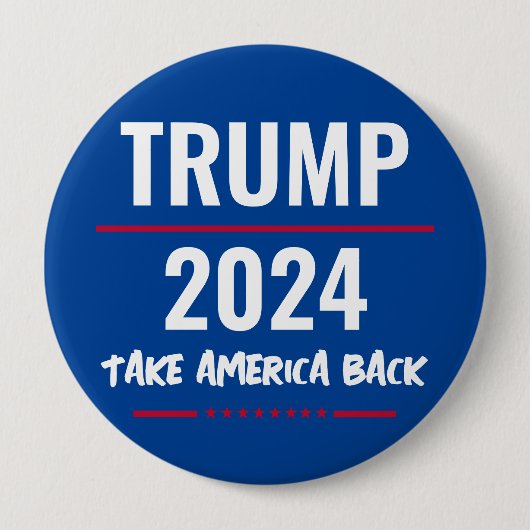トランプ2024 アメリカを取り戻せ キャンペーンボタン 缶バッジ (正面)