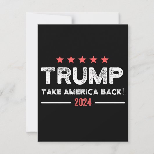トランプ2024 アメリカを取り戻せ セーブザデート (正面)