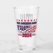 トランプ2024 アメリカを取り戻せ タンブラーグラス (正面)
