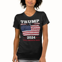 トランプ2024：アメリカを連れ戻す女性のTシャツ