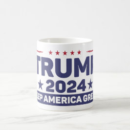 トランプ2024 – ア保メリカ素晴らし コーヒーマグカップ