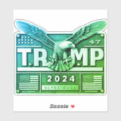 トランプ2024 イーグルとともに シール (シート)