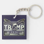 トランプ2024 イーグルと共に キーホルダー (裏面)