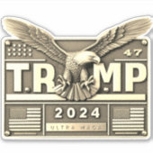 トランプ2024 イーグル付き シール (正面)