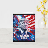 トランプ2024 カード (黄色い花)