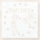 トランプ2024 ガラスコースター (裏面)