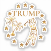 トランプ2024 シール (正面)