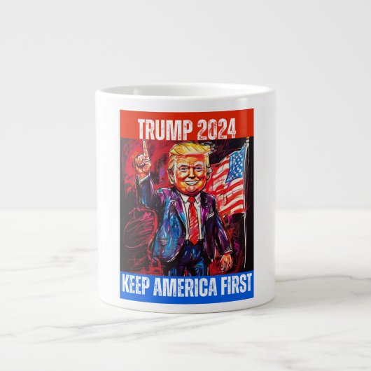 トランプ2024 ジャンボコーヒーマグカップ (正面)