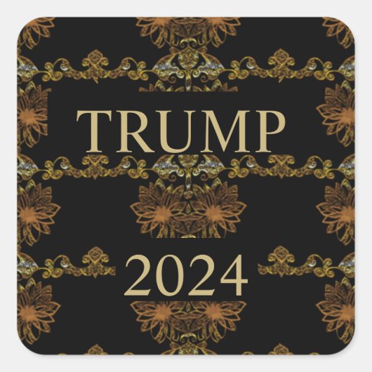 トランプ2024 スクエアシール (正面)