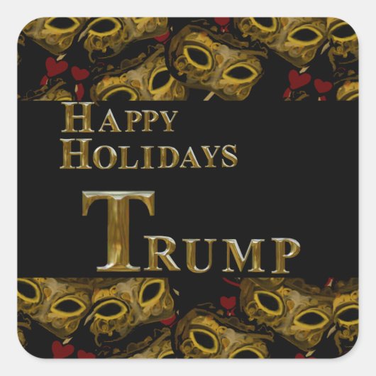 トランプ2024 スクエアシール (正面)