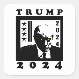 トランプ2024 スクエアシール