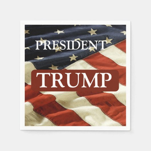トランプ2024 スタンダードカクテルナプキン (正面)