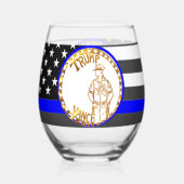 トランプ2024 ステムなしワイングラス (裏面)