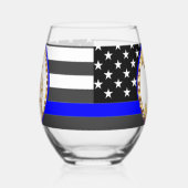 トランプ2024 ステムなしワイングラス (左)