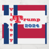 トランプ2024 スパークリングワインラベル (シングルラベル)