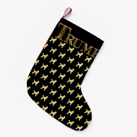 トランプ2024 スモールクリスマスストッキング (正面 (吊り時))