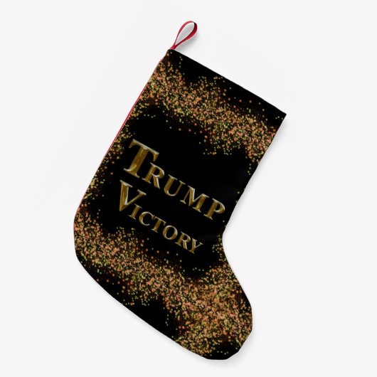 トランプ2024 スモールクリスマスストッキング (正面 (吊り時))