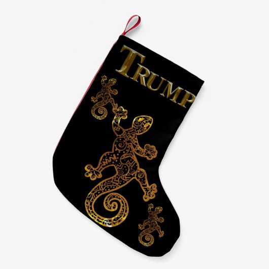トランプ2024 スモールクリスマスストッキング (正面 (吊り時))