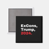 トランプ2024 トランプ ヴァンス Excons マグネット (正面/裏面)