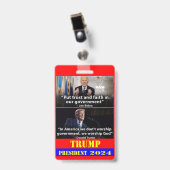 トランプ2024 バッジ (正面 （クリップ付）)