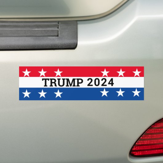 トランプ2024 バンパーステッカー (車上)