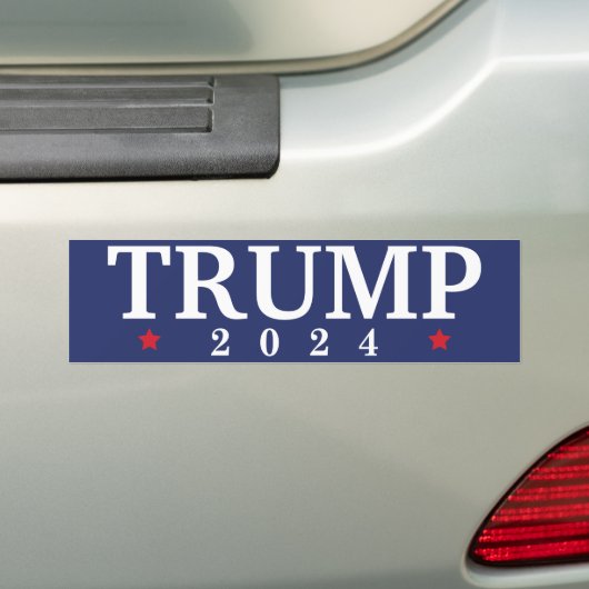 トランプ2024 バンパーステッカー (車上)