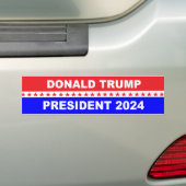 トランプ2024 バンパーステッカー (車上)