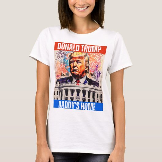 トランプ2024 – パパの家 Tシャツ (正面)
