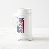 トランプ2024 ビールジョッキ (正面左)