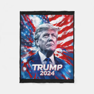 トランプ2024 フリースブランケット
