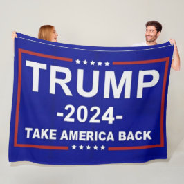 トランプ2024 フリースブランケット