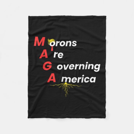 トランプ2024 フリースブランケット (正面)