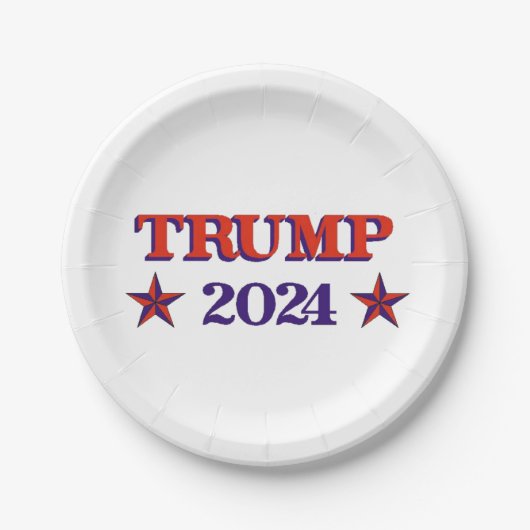 トランプ2024 ペーパープレート (正面)