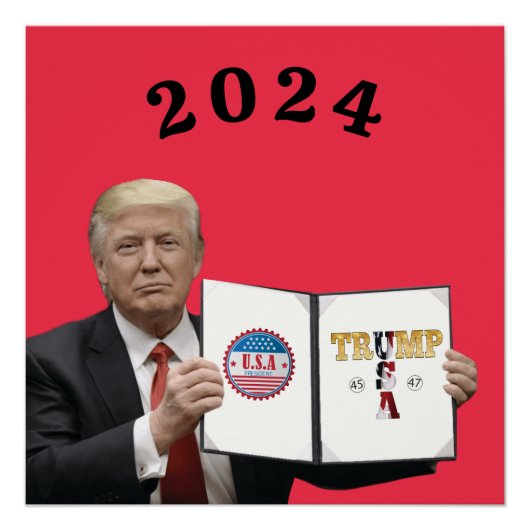 トランプ2024 ポスター (正面)