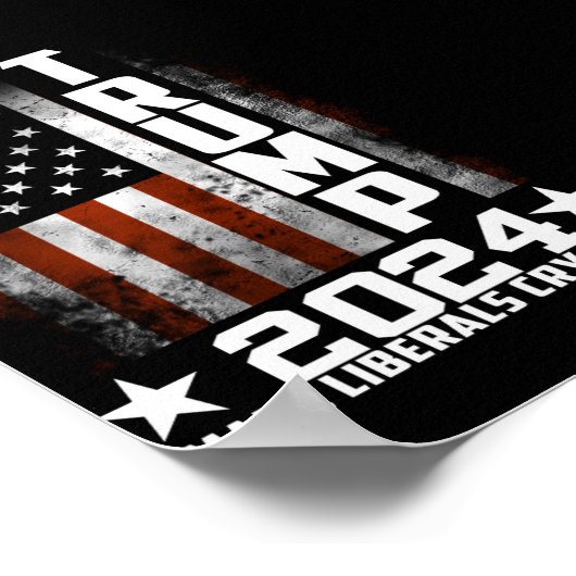 トランプ2024 ポスター (角)