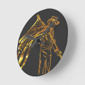 トランプ2024 ラウンド壁時計 (傾斜)