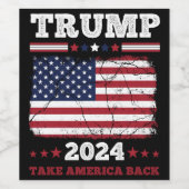 トランプ2024 ワインラベル (シングルラベル)