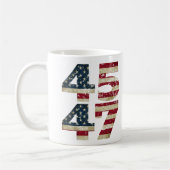 トランプ2024 ヴィンテージ アメリカ国旗 Tシャツ メンズ レディース コーヒーマグカップ (左)