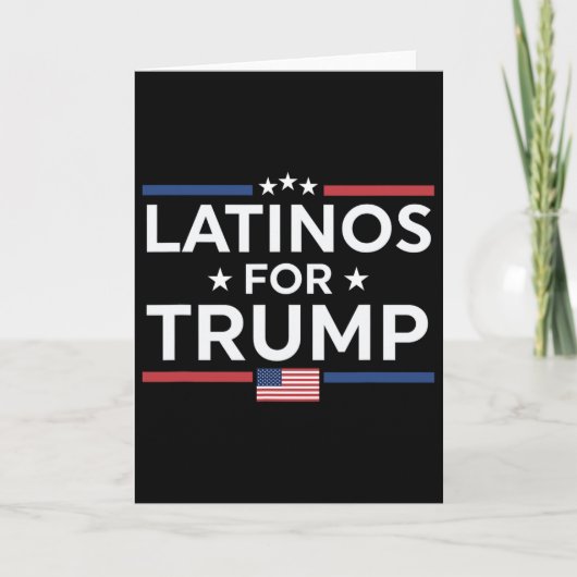 トランプ2024 - 大統領選挙 トランプのラティノ支持者 カード (正面)