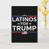 トランプ2024 - 大統領選挙 トランプのラティノ支持者 カード (黄色い花)