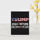 トランプ2024 復活 - リベラルを泣かせてやろう カード (黄色い花)