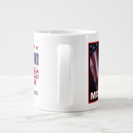 トランプ2024 -恋しく思まだ私 ジャンボコーヒーマグカップ (裏面)