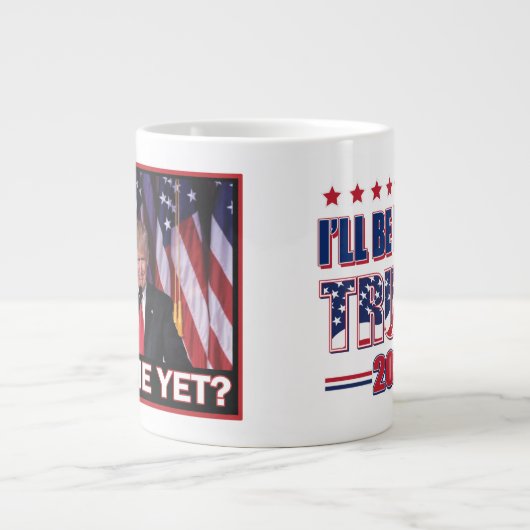 トランプ2024 -恋しく思まだ私 ジャンボコーヒーマグカップ (正面)