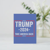 トランプ2024 愛国主義的 レパブリック党 大統領選挙 ポストカード (スタンド正面)