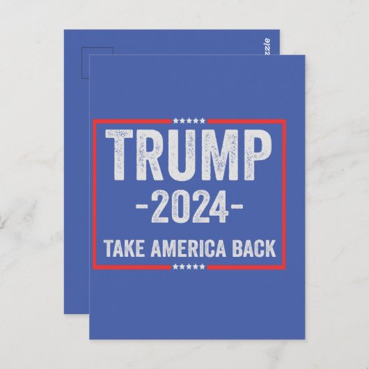 トランプ2024 愛国主義的 レパブリック 選挙 大統領 ポストカード (正面/裏面)