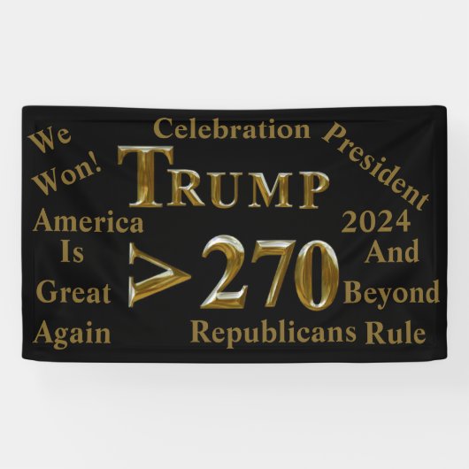 トランプ2024 横断幕 (横)